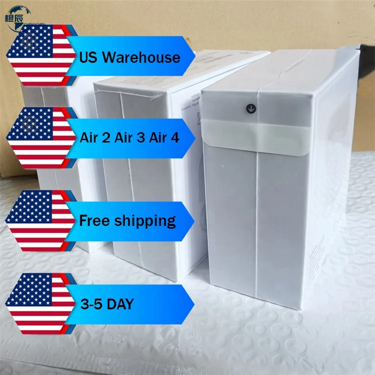 

U.S Warehouse Original LOGO Air 3 TWS Cpoy Air 3 Pro 4 Airoha 1562A JL Chip Airs Pro Gen 3 Wireless Earbuds TWS Airs Pro 3 4, White