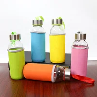 

Amazon Top Seller Travel Gallon Alkaline Drink Gym Eco Friendly Insulated Crystal Glass Bottle, New Products Water Bottle/