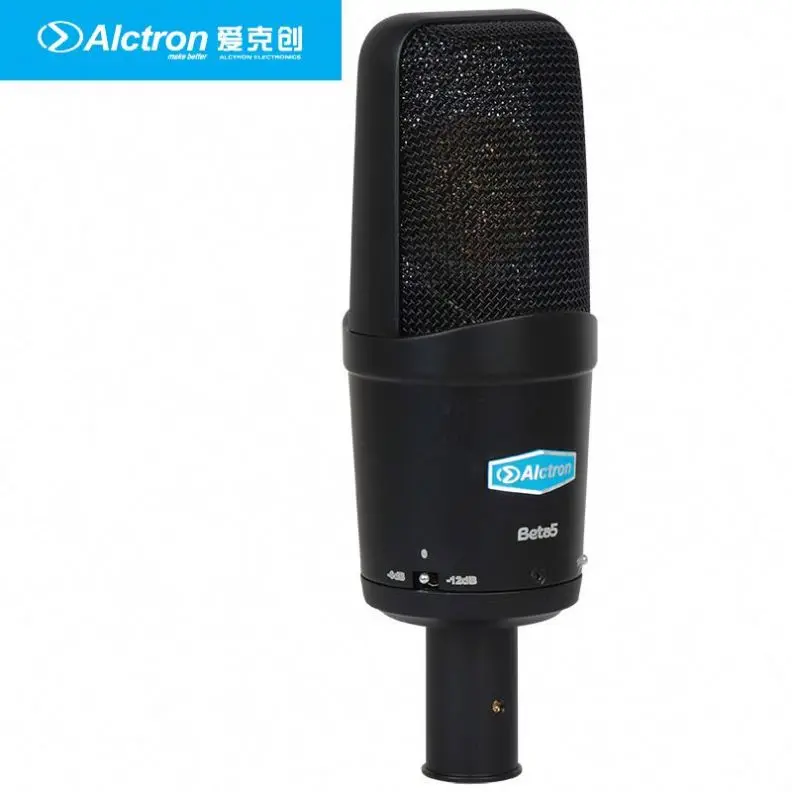 

Alctron Beta3 studio condenser microphone with shock mount for livestream singsing recording stage performance