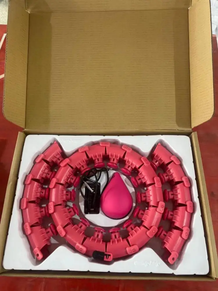 
Home gym equipment smart hula hoop lose weight detachable sports fitness hula hoop ring with exercise ball auto-spinning 