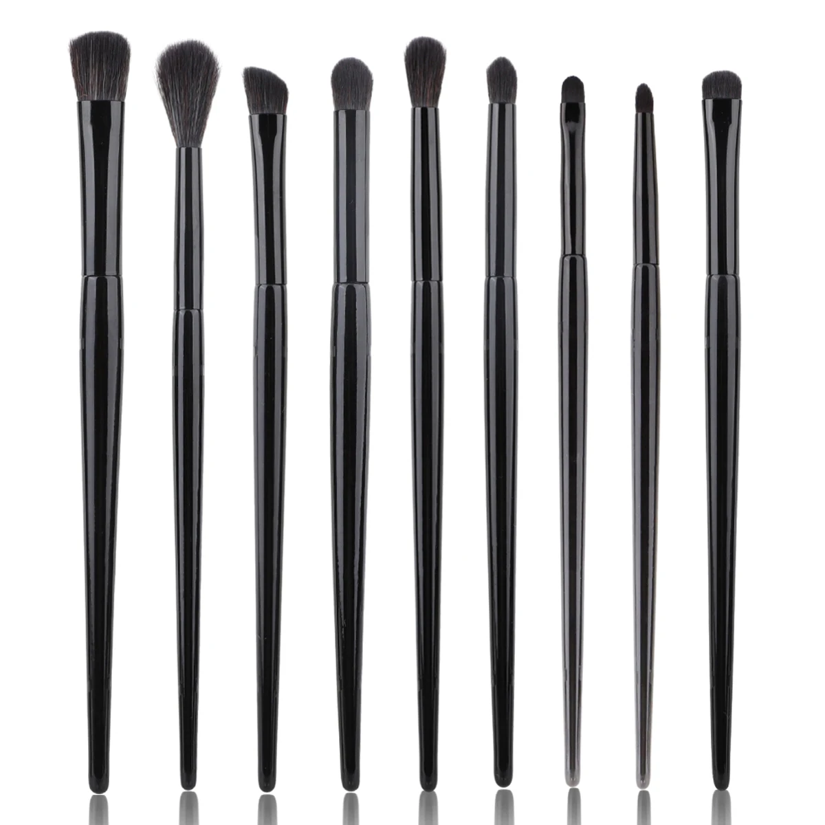 

HMU Drop Shipping High Quality Black Blending 9pcs Makeup Eye Eyeshadow Makeup Brush Set
