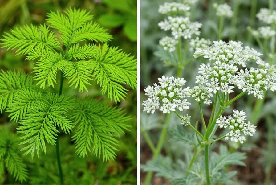 Garden with various herbs including dill