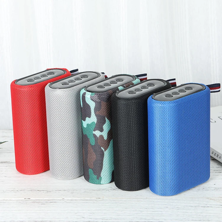 

Handsfree call fabric ABS TWS blue tooth speakers music box wireless speaker with TF card, Black, blue, red, grey, camouflage or customs color