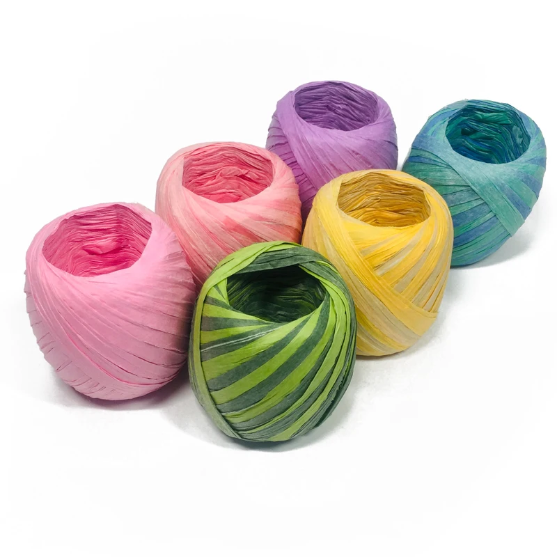 好准备运送酒 ia 五颜六色的捻纸麻线,纸绳绳