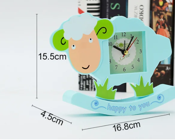 
Korean version of the cute creative horse sheep sheep see-saw small alarm clock clock 