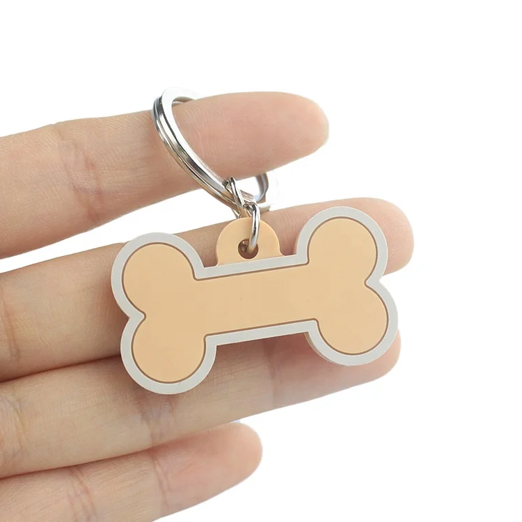 

Geedyn Custom Brand Logo Code Silicone Pet Id Tags, Black