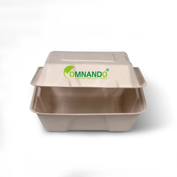 

Shijiazhuang eco-friendly disposable food box sugarcane clamshell box
