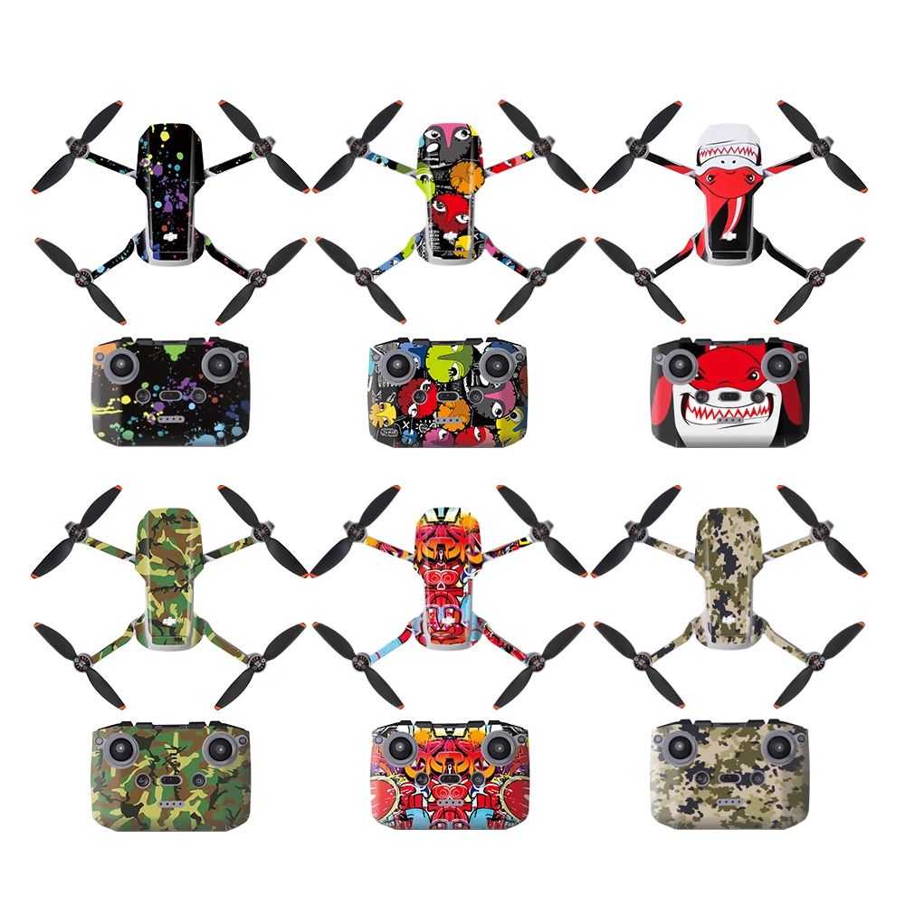 

Sunnylife colorful removable pvc sticker for mavic mini 2 body arm remote control whole set stickers mavic mini 2 accessories, 10 colors
