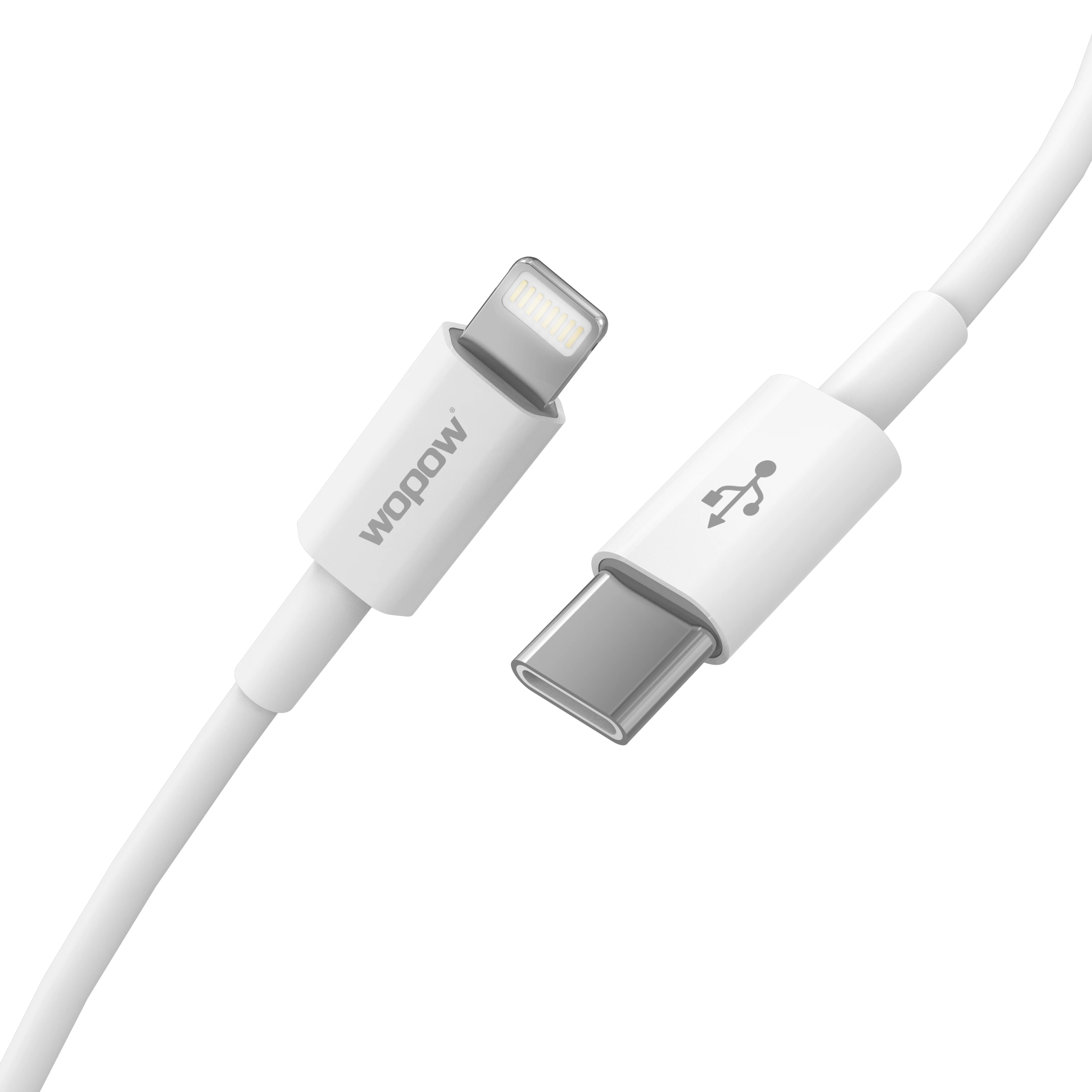 

Wopow WX04 Type C PD 20W fast cable charging 1.2M type-c pd usb cable for iphone 12, Multiple colour