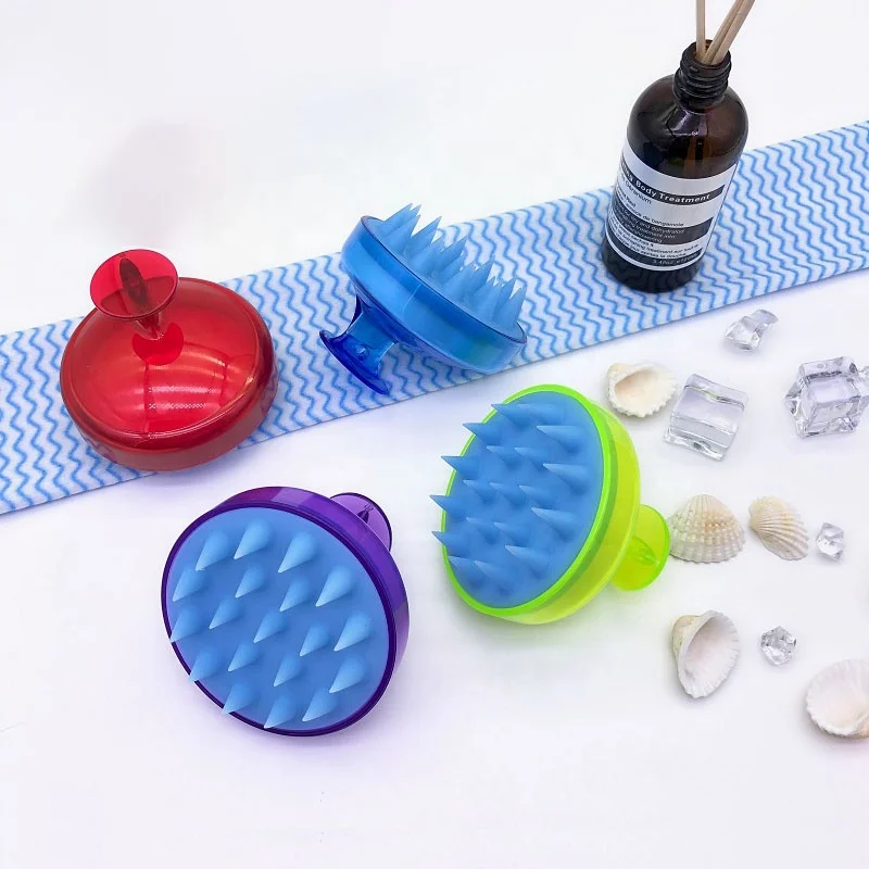 

Round Wet Custom Relax Deep Clean Soft Silicone Shampoo Hair Brush, Customized