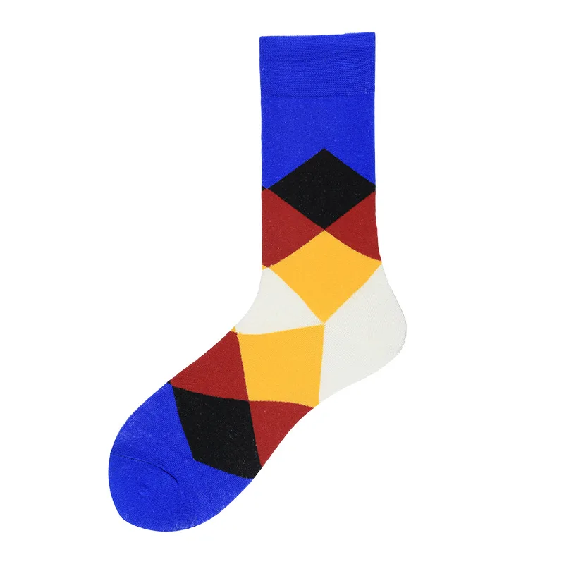 

AR-117 Wholesale High Quality Various Patterns Colorful Funny Crew Custom Logo Cotton Men Socks, Customized logo accept
