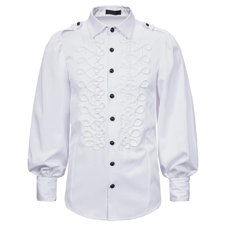 

2021 New fashion men button up shirt Retro long-sleeved Shirt cool shirts men