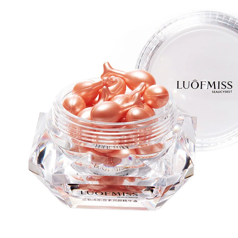 

Hot Sellers New Trend Fullerene Placenta Moisturizing Whitening Remove Dark Circles Capsules Face Serum