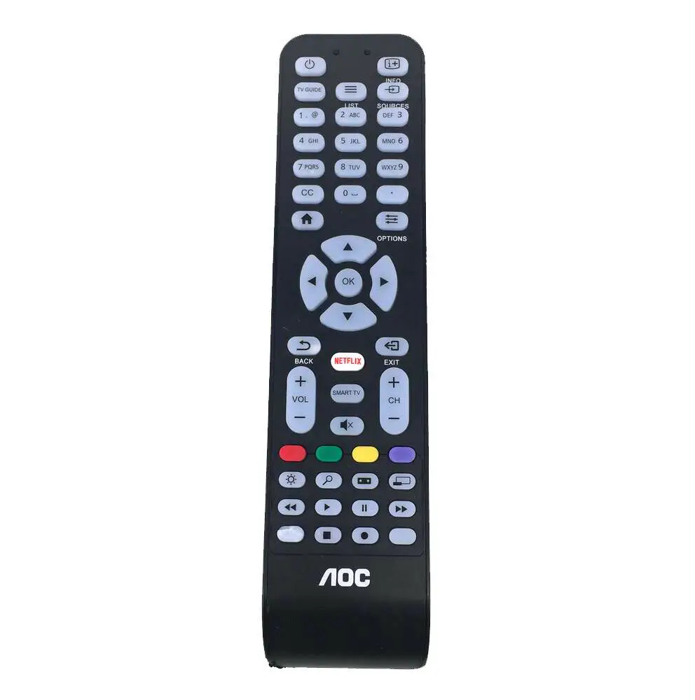 

New Replacement for AOC NETFLIX smart tv Remote control 398GR08BEACN0000PH RC1994713/01RC1994713/01 For AOC Universal NETFLIX TV, Black