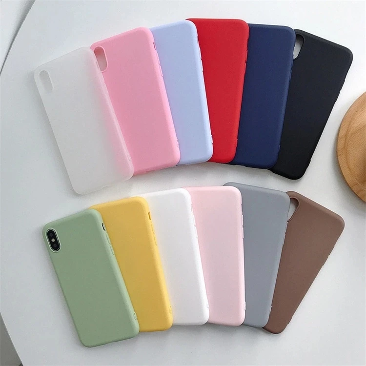 High Quality Oem And Odm Original Pure Color Tpu Jelly Phone Case For
