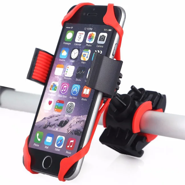 

360 Degree Rotatable Adjustable Anti Slip Waterproof Silicone Bicycle Phone Holder