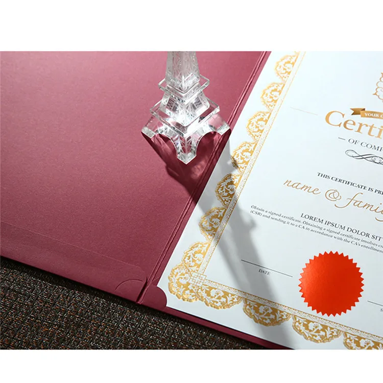 Hybsk 2" Gold Certificate Wafer Seals Labels Awards Legal Embossing