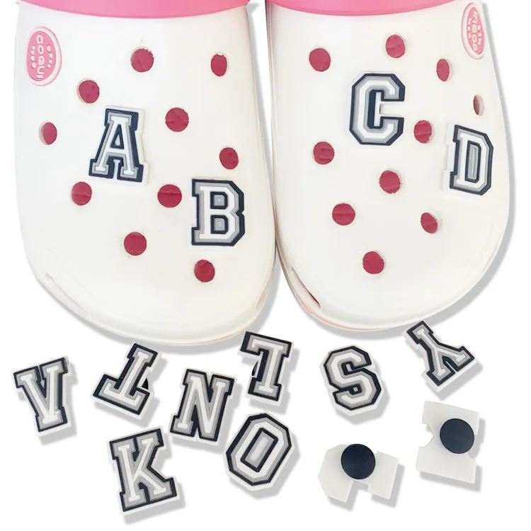 

Shoe accessories decoration PVC letter shoe charms sets for croc shoes, Picture