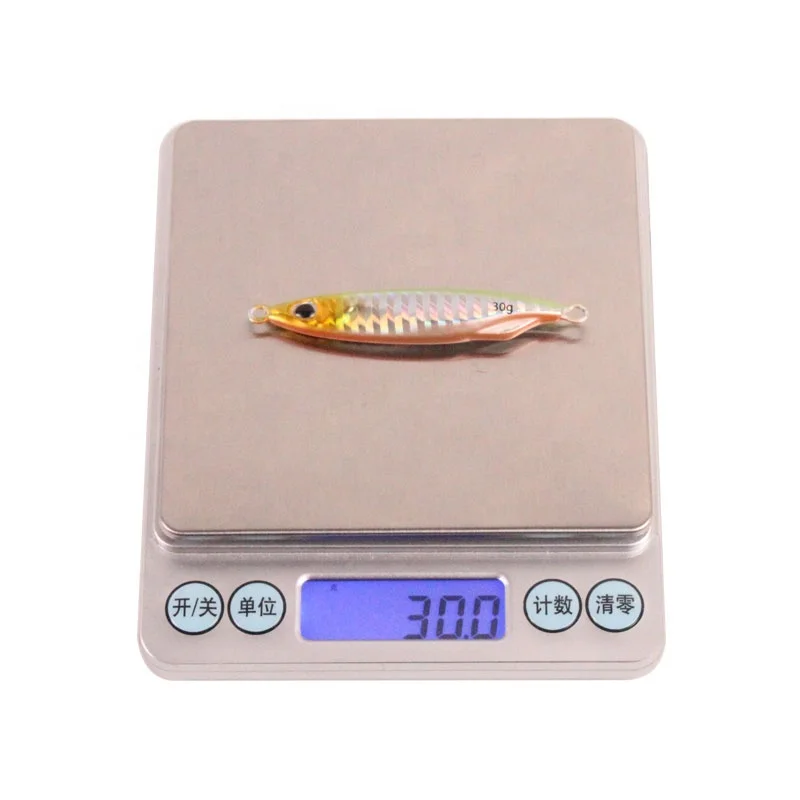 

Lifelike Flying Knife Lead Fish Metal Jig With Blood Trough Hook Artificial Lure Hard Bait For Sea Bass Mackerel Bait, 6 colors