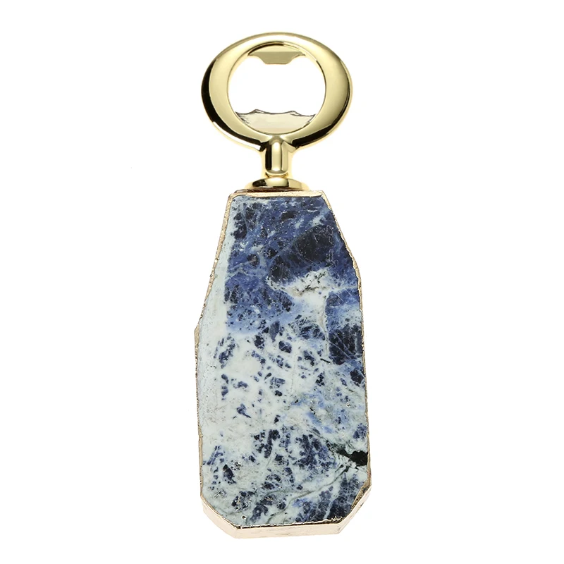 

Home furnishing articles natural sodalite bottle opener, Purple