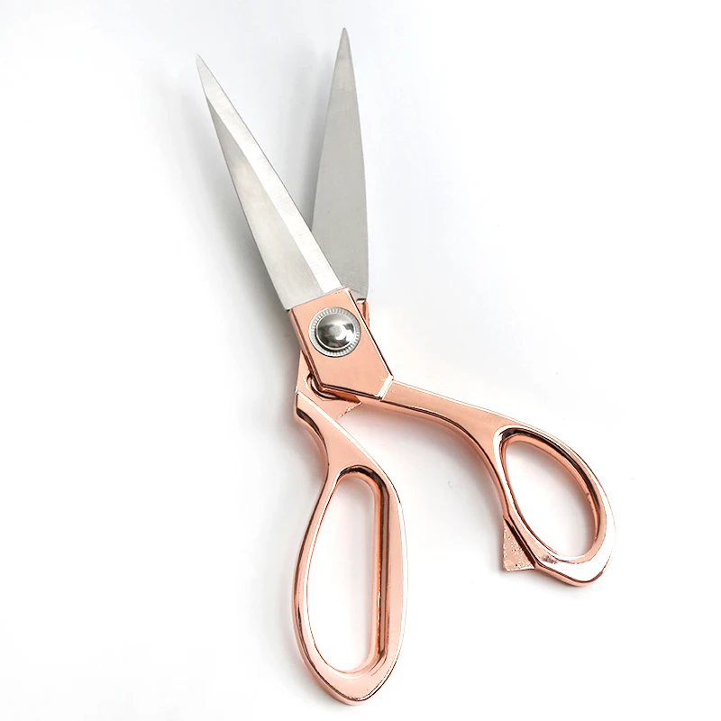 

Professional Heavy Duty Tailor Scissors 8.5" Rose Gold Stainless Steel Dressmaker Shears Rose Gold), Sliver blade and rose gold handle