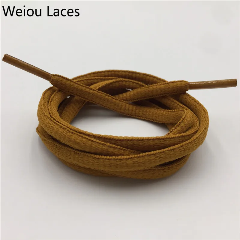

Weiou Oval Shoelaces Colorful Round Semicircle Shoe Laces Fun Designer Shoestrings Bootlaces, Black,white,yellow and so on