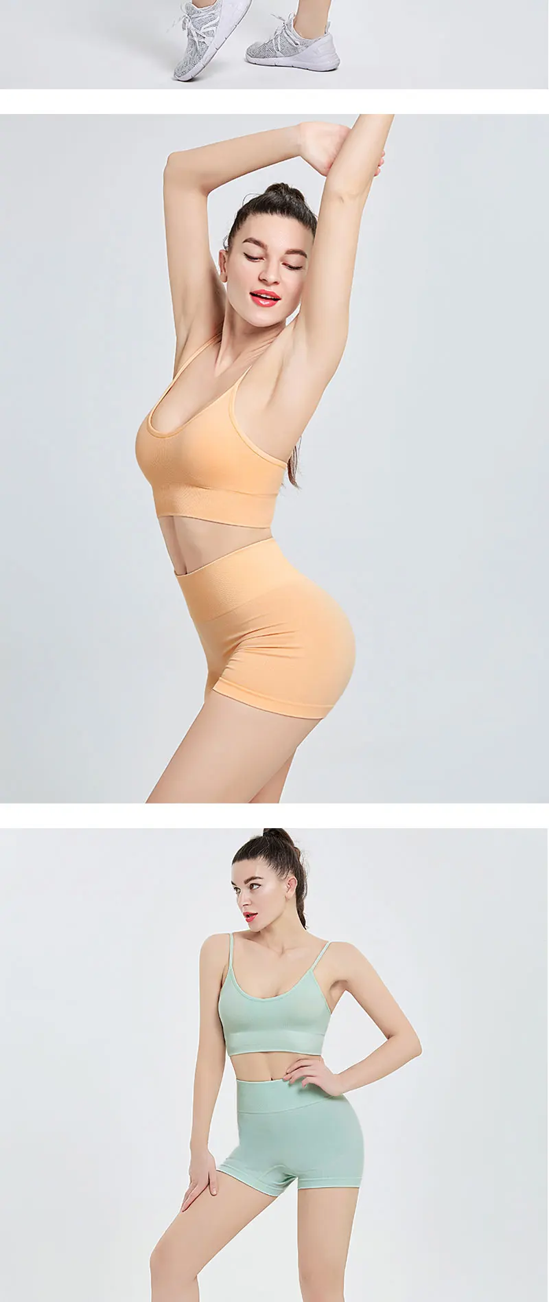 Ptsports women fitness yoga seamless shorts sexy workout sportswear for women women fitness wear gym activewear sexy sportswear