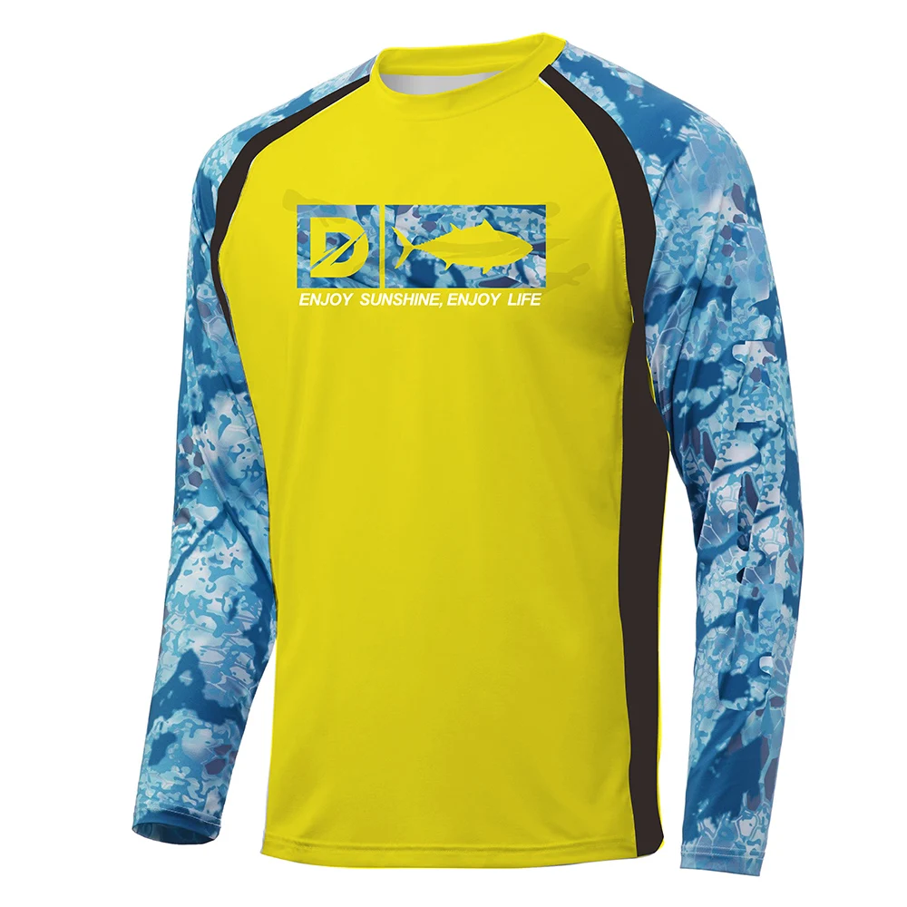 

sublimation fishing jersey uv protection tournament long sleeve men fishing quick dry fishing shirts, Customized color, cmyk, match pantone color
