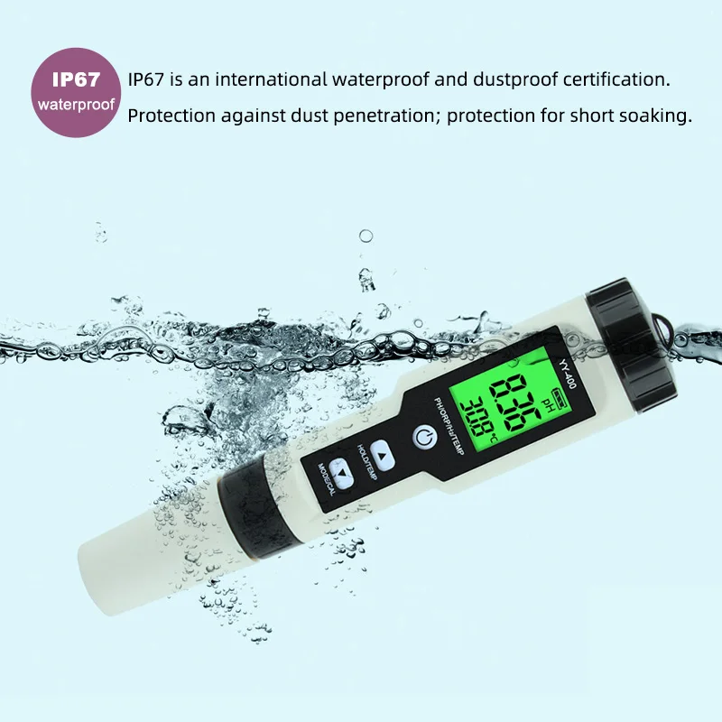 Máy Kiểm Tra Nồng Độ Ion Hydro Kỹ Thuật Số Máy Đo Nước 4 Trong 1 H2 0-2400ppb Cho Bể Cá, Bể Bơi, Nước Uống