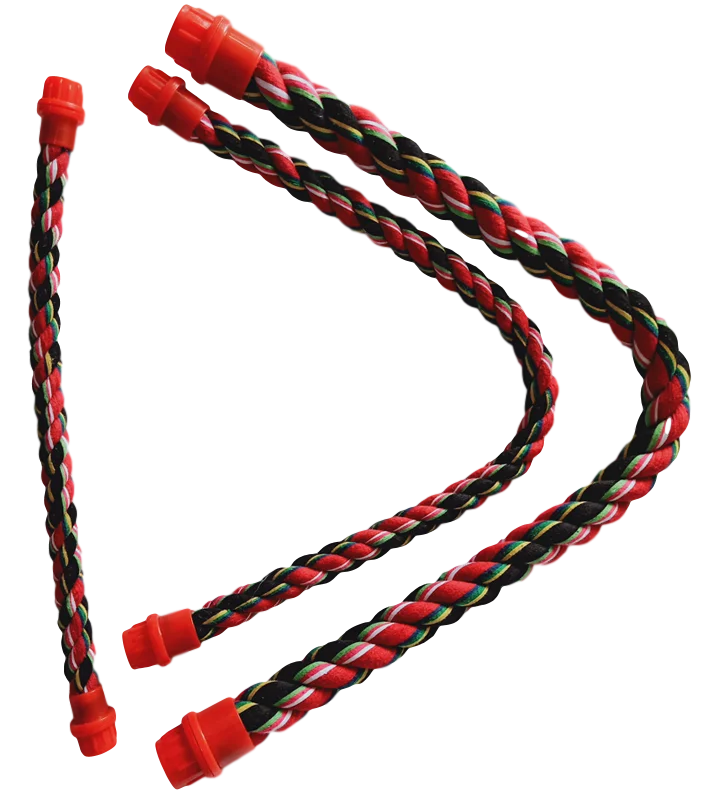 

Parrot Rope Perch Cotton Rope Bird Perch with Bell Climbing toys, Mix color