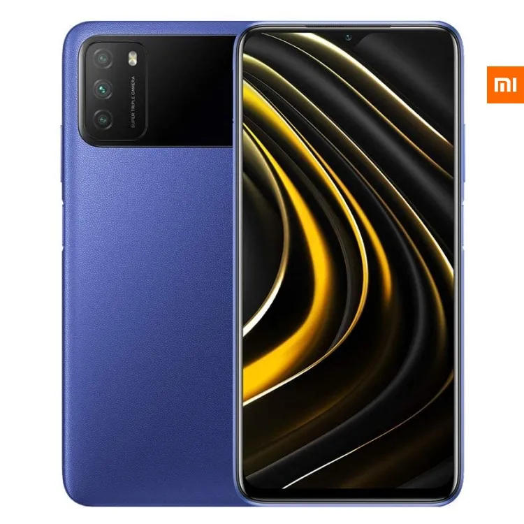 

EEA EU Global Version Xiaomi POCO M3 celularesxiaomi 4GB 64GB 128GB 6000mAh Battery 6.53 inch MIUI 12 Android 10 mobile phones, Black, blue