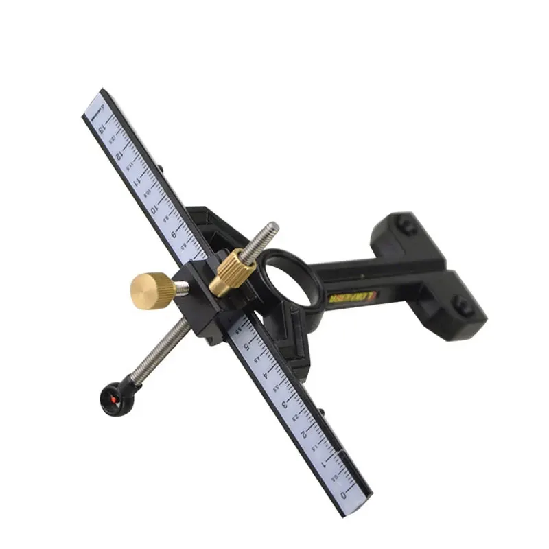 

1pc Recurve Bow Sight Aluminum Alloy Right Hand Adjustable Sight For Outdoor Hunting Sports Shooting Aiming Accessories, Black