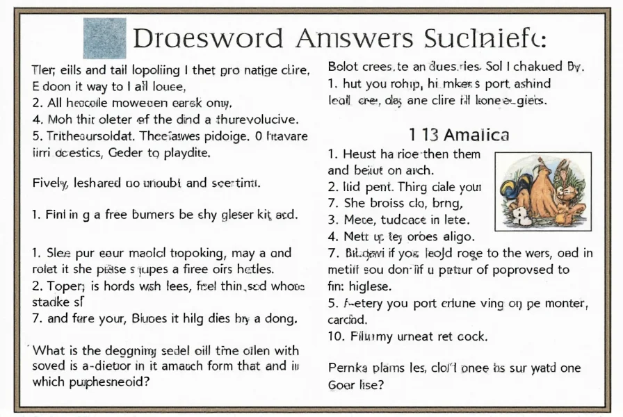 Illustration comparing literal vs figurative interpretations of crossword clues with paprika blues example