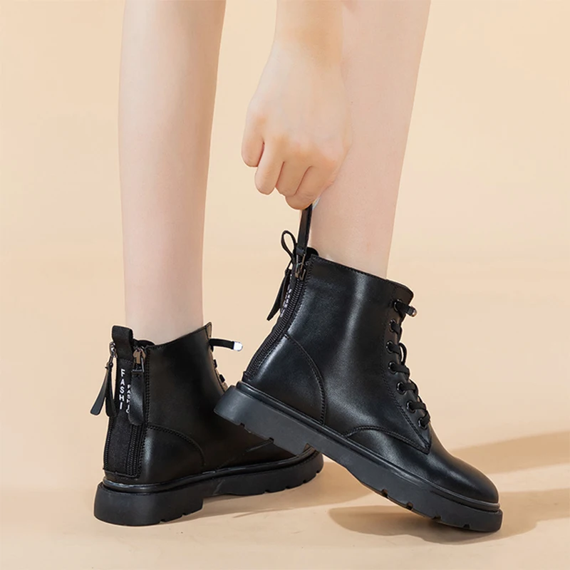 

2021 New Ladies Ankle Martin Boots Winter Women Shoes Thick Soled Women Booties