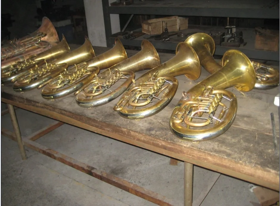 
Accept OEM Gold Lacquer Marching Euphonium 3 Pistons JYMEP1803 