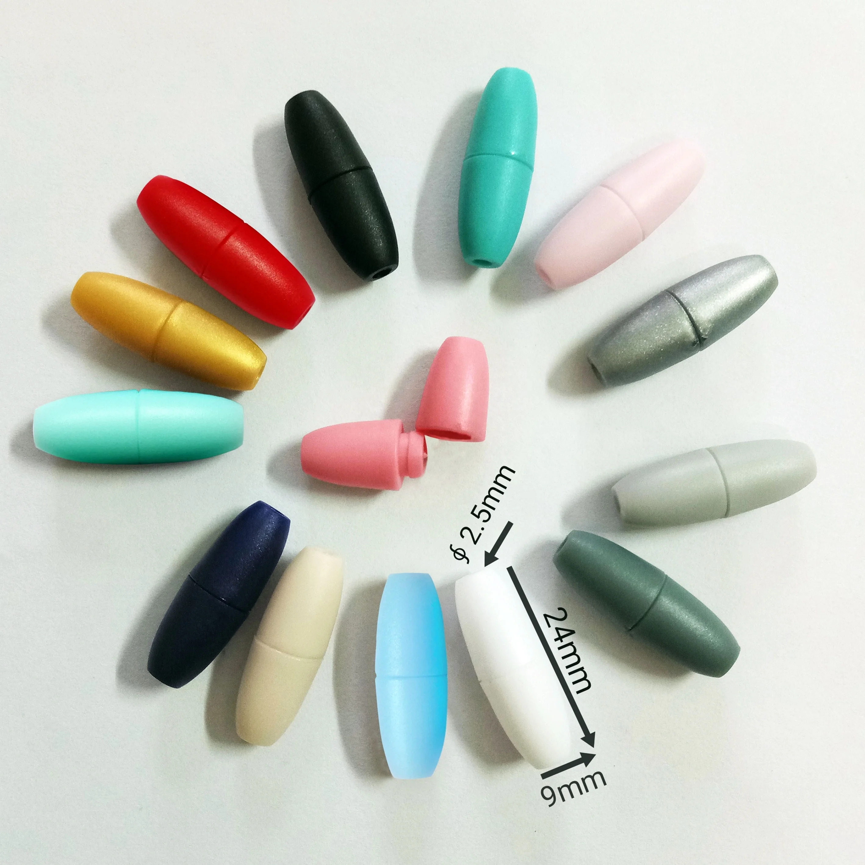 

BPA free Plastic Breakaway Clasps For Baby Teething Jewelry Necklaces, 14colors+custom colors