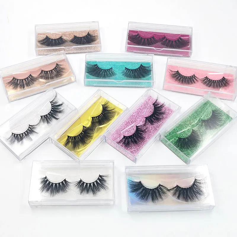 

pink acrylic lashbox packaging various styles 3d eyelashes 100% real mink lshes mink 3d mink eyelashes