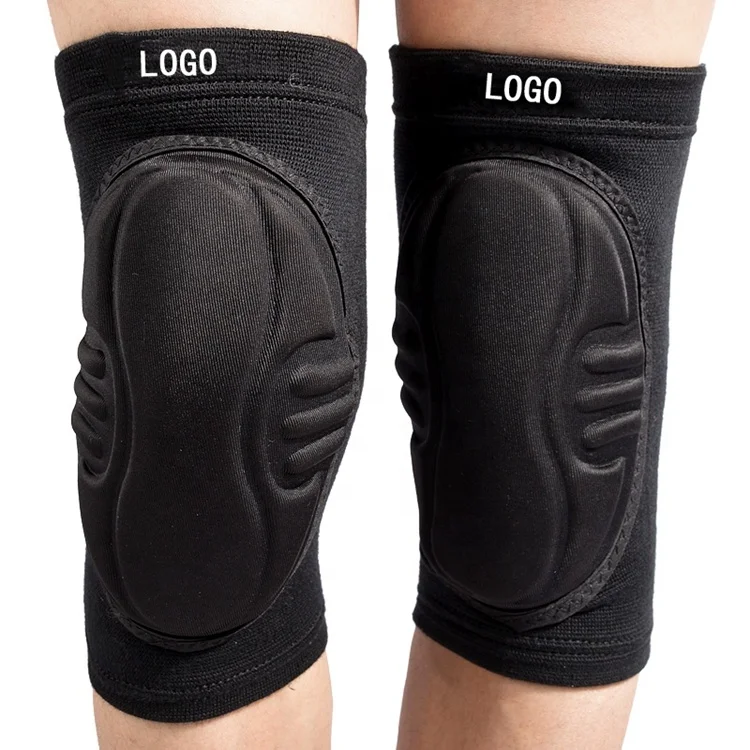 

Sponge anti-collision knee protector for outdoor climbing, Black white