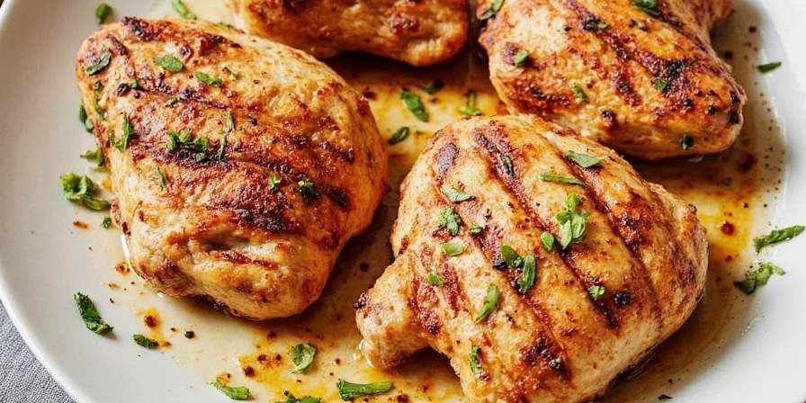 Fennel and chili spice blend on chicken breast