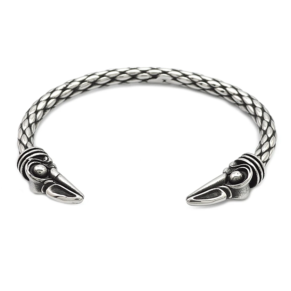 

Hot sale New Arrive Jewelry Stainless Steel women Bracelet with Unique Charms Raven Bird Bracelets