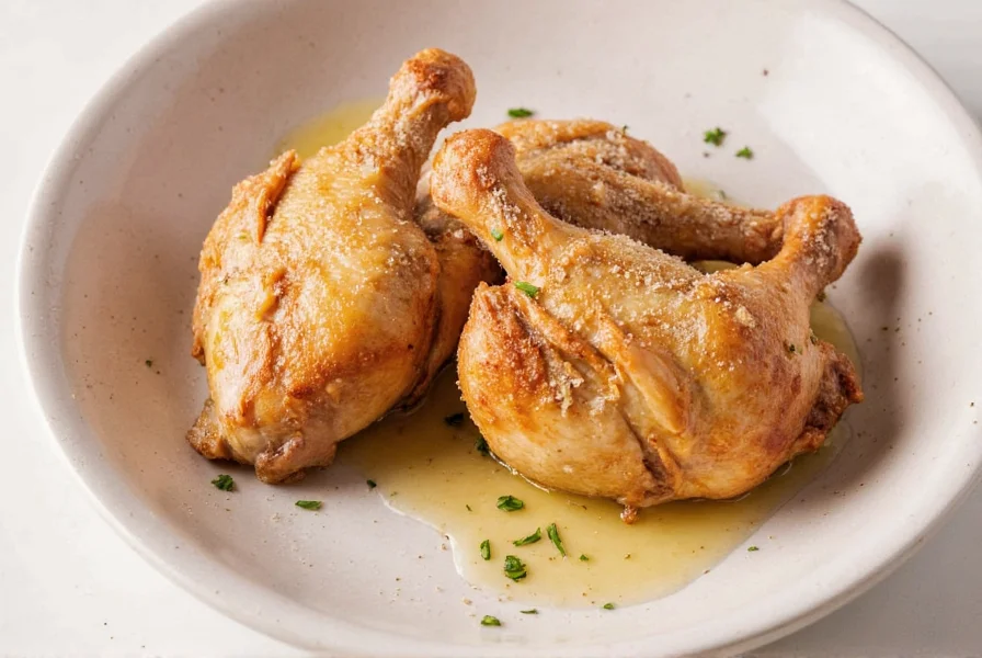 Hand applying spice rub to chicken