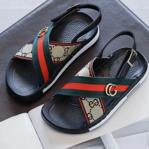 

Latest Style Popular Kids Girl Brand Sandals, Cross Sandals Kids, Black green