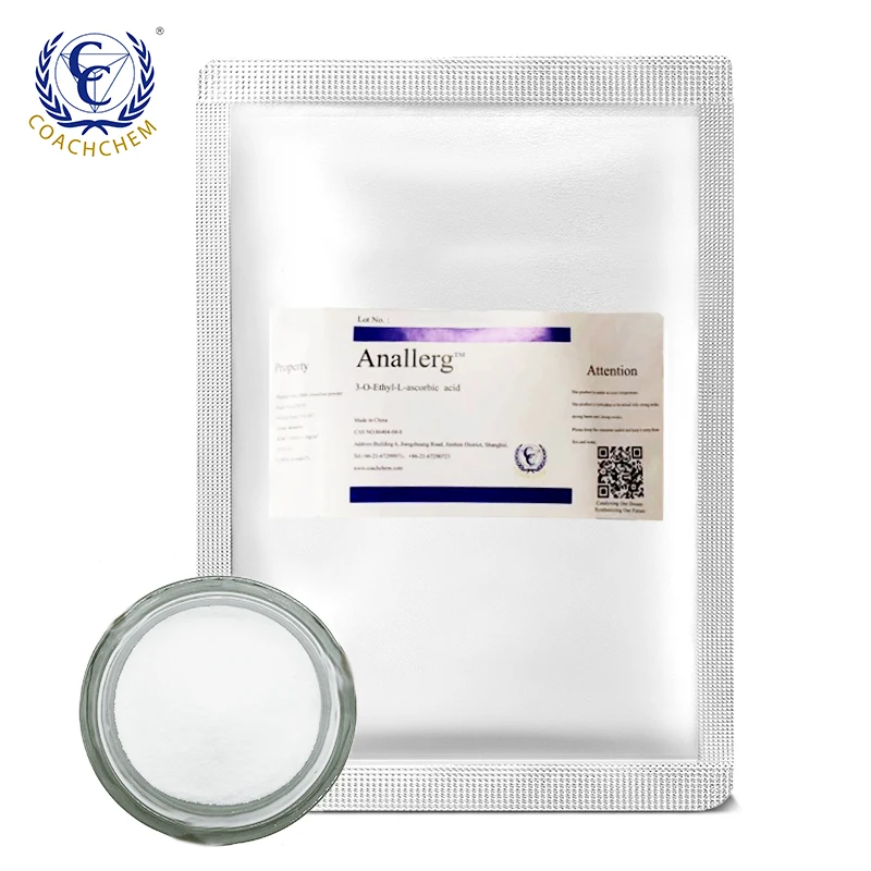 
86404-04-8 Cosmetic raw material 3-O-Ethyl-L-ascorbic acid/ VCE powder for skin whitening high quality/purity 99.5% 