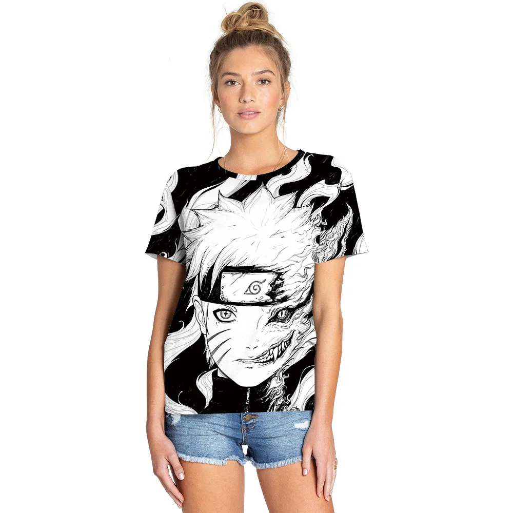 

New Japanese Anime T-shirt Adult children's clothes T-shirt Digital printing 3D T-shirt, Customized colors