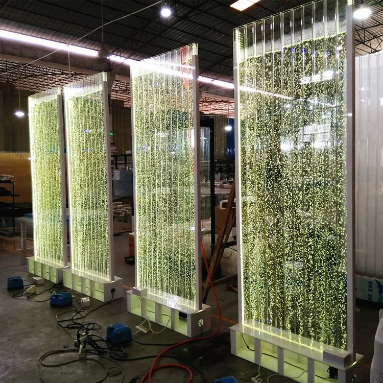 

Restaurant Floor Water Acrylic LED Bubble Panel Wall Screen