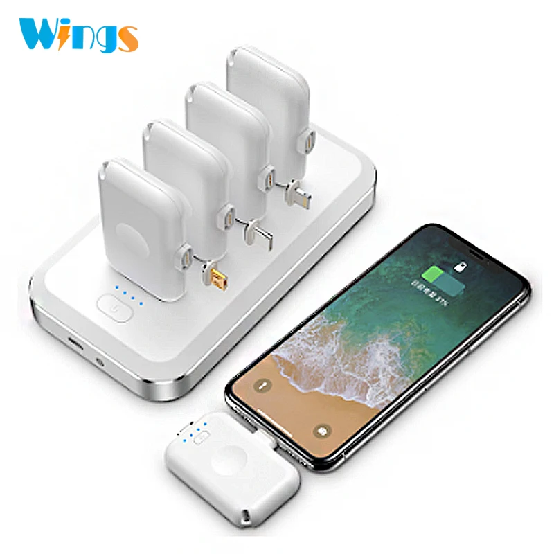 

Wings Magnetic wireless mini Portable Power Bank with Charging Station 8000mAh