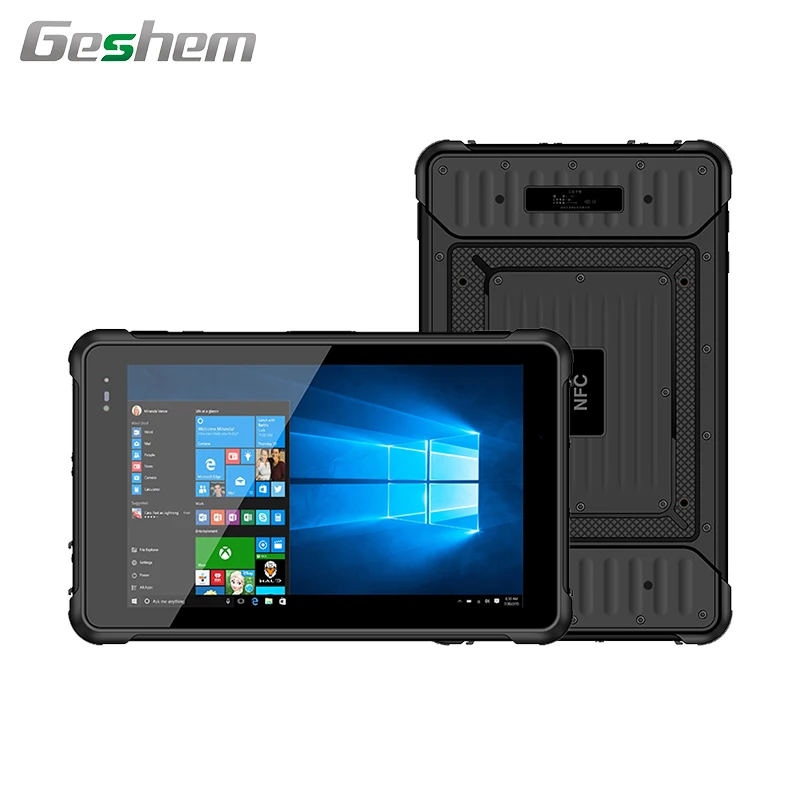 

8 inch mobile industrial win 10 tablet pc ip67 waterproof rugged with barcode scanner supporting 1D 2D GPS NFC RFID