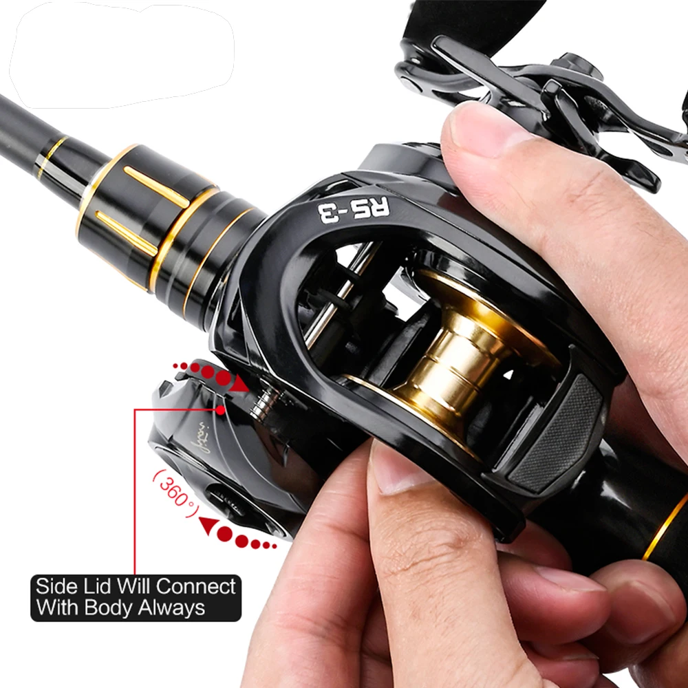 

JOHNCOO Baitcast Fishing Reels 7.3:1 Fishing Reel Oem Round Baitcasting Reel