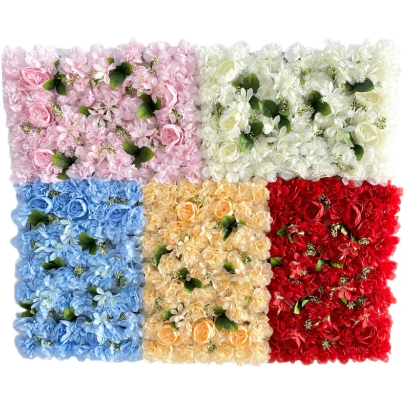 

Wholesale 40*60cm silk peony flower wall artificial dahlia flower wall panels backdrop for wedding