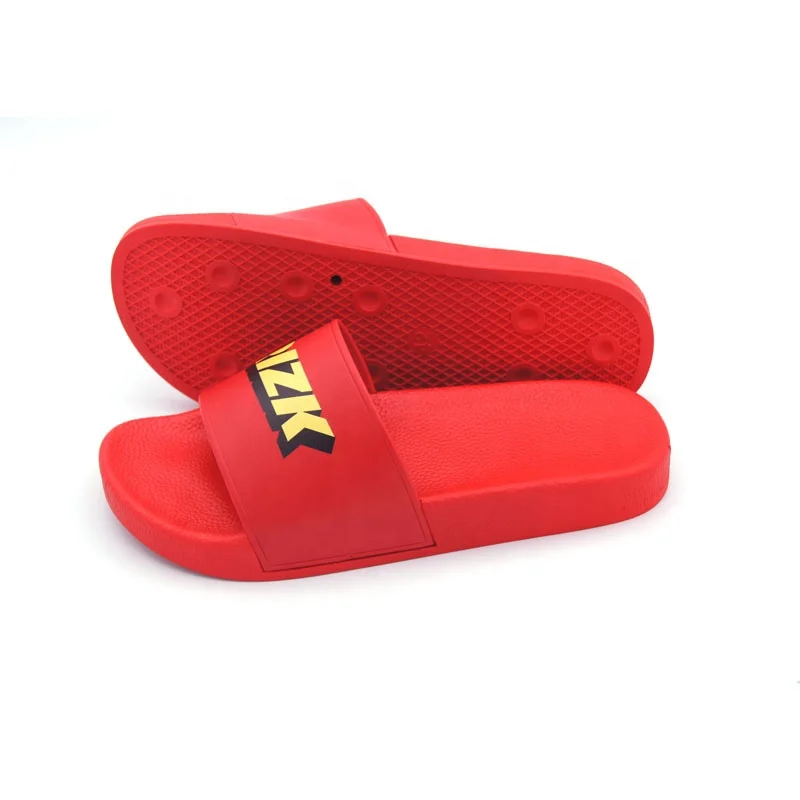 
Joyfulway New Model Pu Women Slippers Shoes Comfortable Unisex Embossed or printing Custom Logo Slide Sandals 